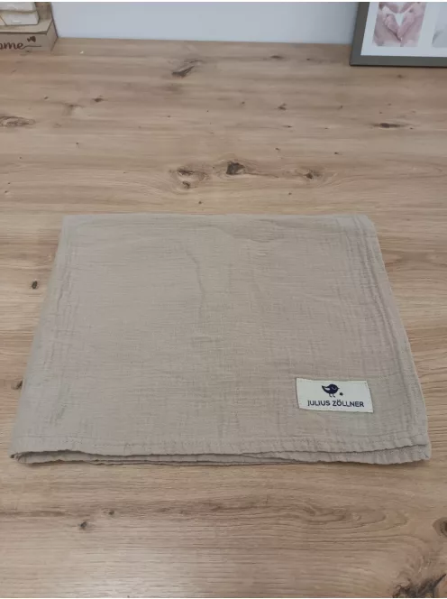 Julius Zöllner muszlin szoptatós takaró-homok, OUTLET termék