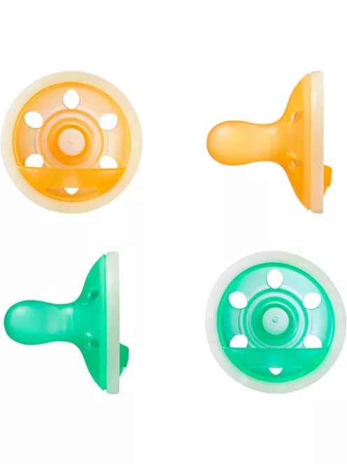 Tommee Tippee Night Glow 6-18 hó 4db-os szilikon cumi szett, OUTLET termék