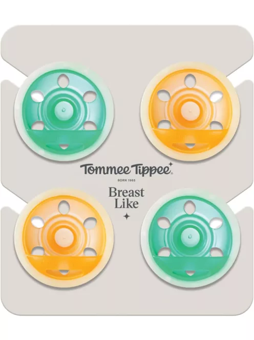 Tommee Tippee Night Glow 6-18 hó 4db-os szilikon cumi szett, OUTLET termék