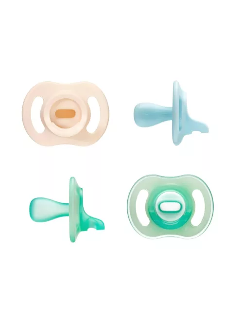 Tommee Tippee Ultra-Light StayPut éjszakai 4db-os szilikon cumi szett 0-6 hó, OUTLET termék