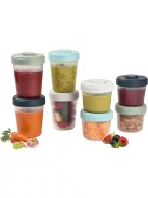 Béaba 8db-os műanyag bébiétel tárolók 4x150ml, 4x250ml, OUTLET termék