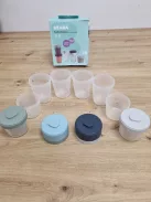 Béaba 8db-os műanyag bébiétel tárolók 4x150ml, 4x250ml, OUTLET termék
