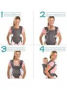 Infantino Flip Advanced 4 az 1-ben hordozó 3,6-14,5 kg- ig.,OUTLET termék 