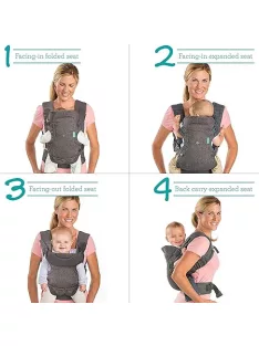   Infantino Flip Advanced 4 az 1-ben hordozó 3,6-14,5 kg- ig.,OUTLET termék 