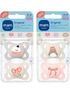   Mam Original 4db-os szilikon cumi szett 0-6hó-Limited Edition, OUTLET termék