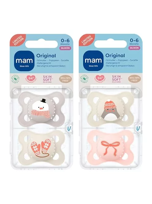 Mam Original 4db-os szilikon cumi szett 0-6hó-Limited Edition, OUTLET termék