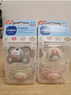   Mam Original 4db-os szilikon cumi szett 0-6hó-Limited Edition, OUTLET termék