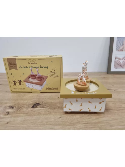 Trousselier  Sophie, a zsiráf zenélő doboz, OUTLET termék