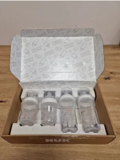   Nuk Perfect Match hőmérséklet kijelzős cumisüveg szett, 2x150ml S-es méret+ 2x260 ml M-es méret, OUTLET termék