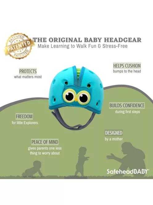 SafeheadBaby puha baba fejvédő 7-24hó, 40-52cm, OUTLET termék