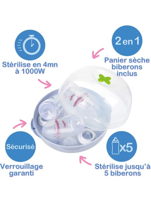 Tigex sterilizáló mikróhullámú sűtőbe, OUTLET termék