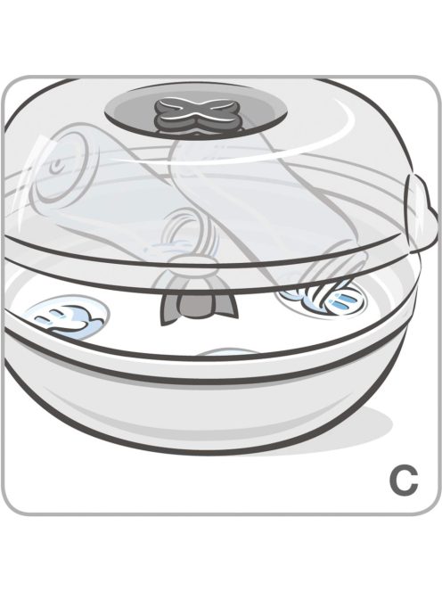 Tigex sterilizáló mikróhullámú sűtőbe, OUTLET termék