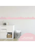 Rózsaszín skandináv stílusú bordűr 15x200cm-es, OUTLET termék