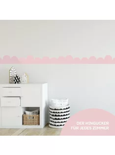   Rózsaszín skandináv stílusú bordűr 15x200cm-es, OUTLET termék