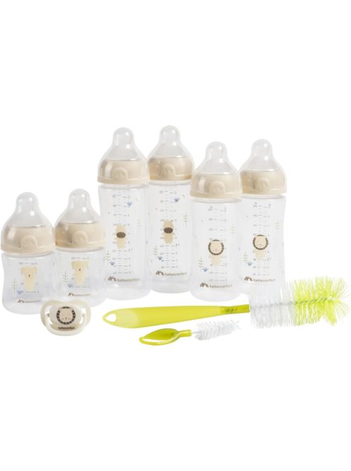 Bebeconfortt Physio Air cumisüvegszett kefével és cumival, 2x150ml, 2x270ml, 2x360ml, OUTLET termék