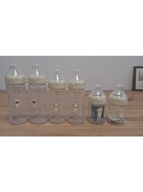 Bebeconfortt Physio Air cumisüvegszett kefével és cumival, 2x150ml, 2x270ml, 2x360ml, OUTLET termék