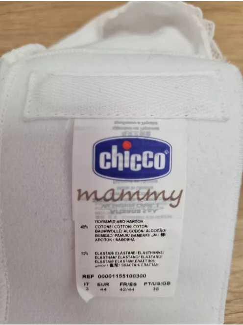 Chicco kismama bugyi 3-as méret-fehér, OUTLET termék