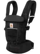 Ergobaby Adapt 3 pozíciós SoftFlex háló babahordozó-Onyx Black, OUTLET termék