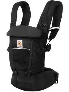   Ergobaby Adapt 3 pozíciós SoftFlex háló babahordozó-Onyx Black, OUTLET termék