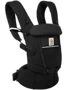 Ergobaby Adapt 3 pozíciós SoftFlex háló babahordozó-Onyx Black, OUTLET termék
