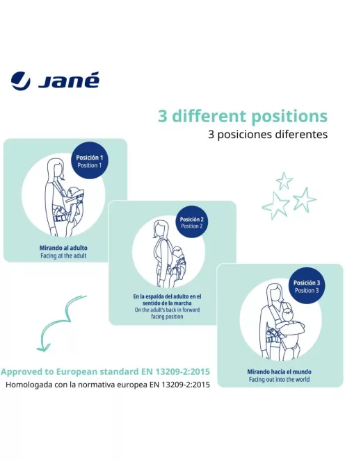 Jané Dual bézs babahordozó 15 kg-ig, OUTLET termék