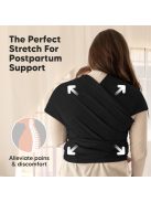 KeaBabies karikás hordozókendő-fekete. Outlet termék