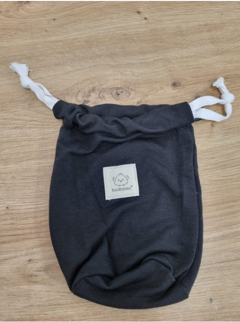 KeaBabies karikás hordozókendő-fekete. Outlet termék
