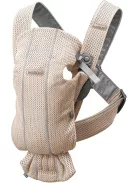 BabyBjörn Mini babahordozó , 3D Mesh, halvány rózsaszín. OUTLET termék