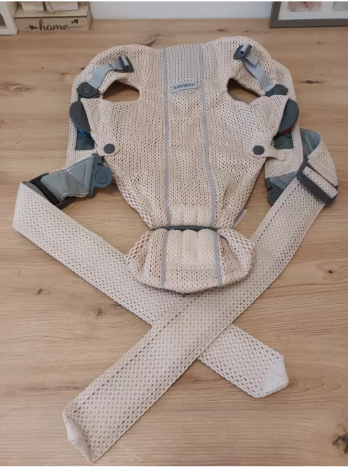 BabyBjörn Mini babahordozó , 3D Mesh, halvány rózsaszín. OUTLET termék
