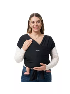 Momcozy karikás hordozókendő-black,OUTLET termék 