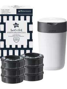   Tommee Tippee Twist&Click pelenkatartó 6 db utántöltővel, OUTLET termék