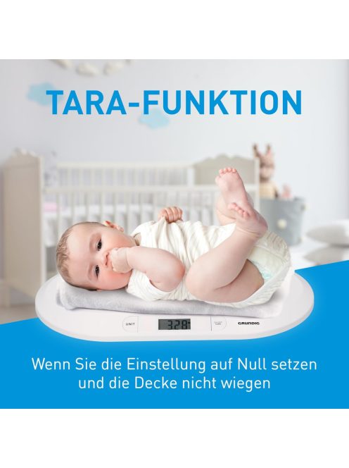 Grundig digitális babamérleg 20kg-ig, OUTLET termék