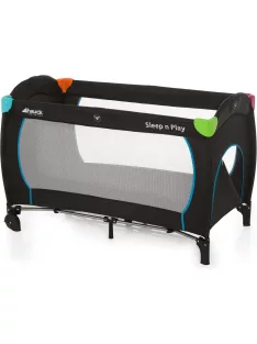   Hauck Sleeep n Play Go Plus Multicolor Black utazóágy 120x60cm, OUTLET termék