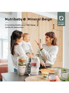   Babymoov Nutribaby Plus turmix és páróló bébiétel-készítő - fehér, OUTLET termék