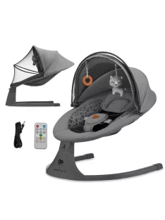   Kinderkraft LUMI 2 12 dallam, 5 fokozat ringatás, időzítős pihenőszék- Outlet termék