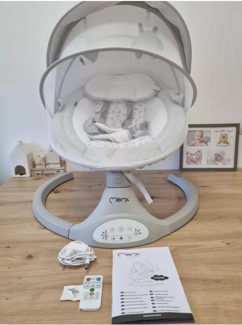 MoMi KENANI elektromos pihenőszék fehér, OUTLET termék