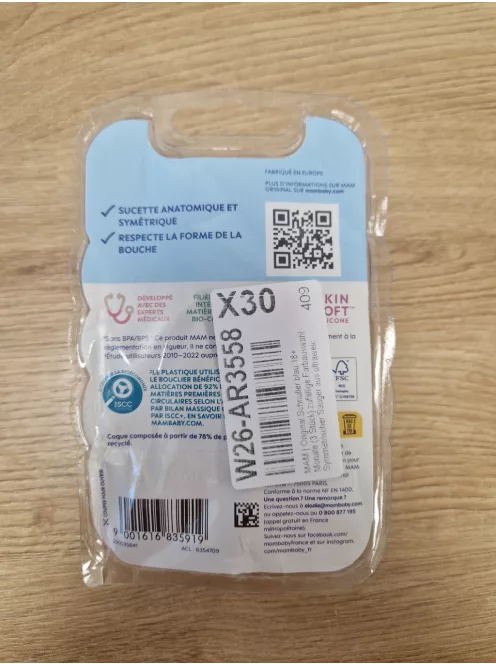 Mam Original 3db-os szilikon cumi szett 18+ hónap, OUTLET termék