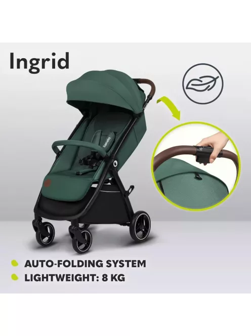 Lionelo Ingrid sportbabakocsi - zöld, OUTLET termék
