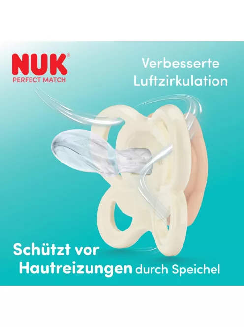 Nuk Perfect Match Air 2db-os szilikon cumi szett 0-6hó-Micimackó, OUTLET termék
