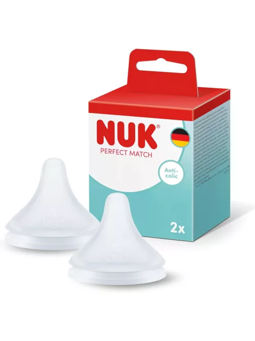 Nuk Perfect Match 2 db szilikon etetőcumi 3+hó, OUTLET termék