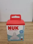 Nuk Perfect Match 2 db szilikon etetőcumi 3+hó, OUTLET termék