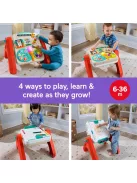 Fisher Price 4 az 1-ben Aktivitásasztal és festőállvány oktató zenével, 6+ hó, OUTLET termék
