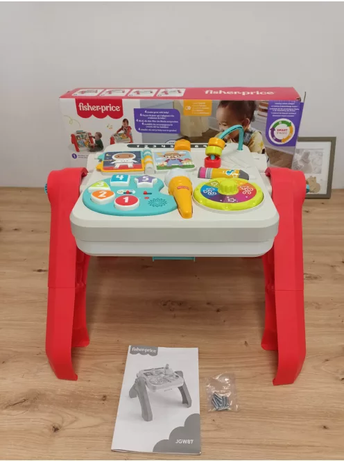 Fisher Price 4 az 1-ben Aktivitásasztal és festőállvány oktató zenével, 6+ hó, OUTLET termék
