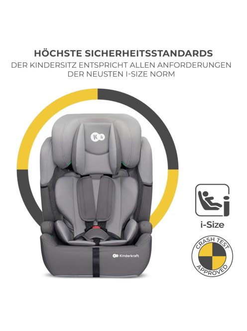 Kinderkraft COMFORT UP i-Size gyerekülés-Grey. OUTLET termék
