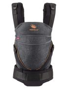 manduca XT babahordozó - All-In-One babahordozó 3,5 kg-tól újszülötteknek és 20 kg-ig terjedő kisgyermekeknek - Ergonomikus hordozó állítható híddal - Egy méret mindenkinek, denimblack-toffee