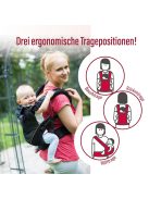 manduca XT babahordozó - All-In-One babahordozó 3,5 kg-tól újszülötteknek és 20 kg-ig terjedő kisgyermekeknek - Ergonomikus hordozó állítható híddal - Egy méret mindenkinek, denimblack-toffee