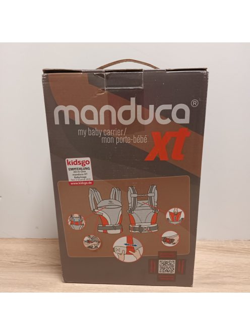 manduca XT babahordozó - All-In-One babahordozó 3,5 kg-tól újszülötteknek és 20 kg-ig terjedő kisgyermekeknek - Ergonomikus hordozó állítható híddal - Egy méret mindenkinek, denimblack-toffee