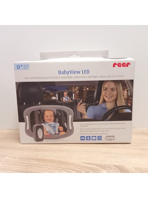 Reer Babyview LED biztonsági visszapillantó tükör beépített világítással