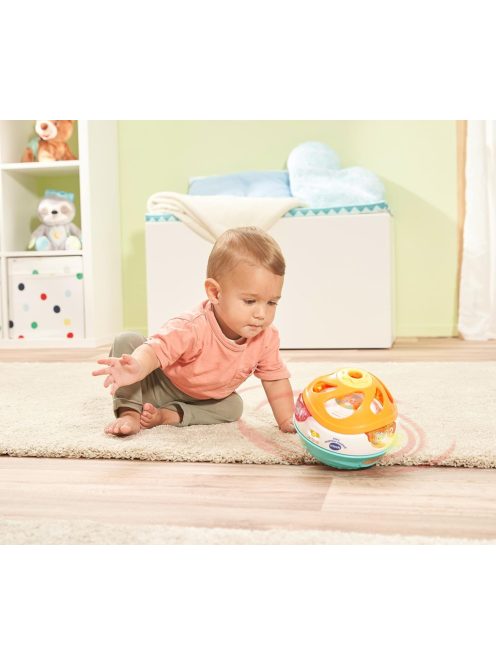 VTech Baby 3 az 1-ben Magic Music Ball - interaktív babajáték, amely önállóan mozog és zenél - 9-36 hónapos gyerekeknek