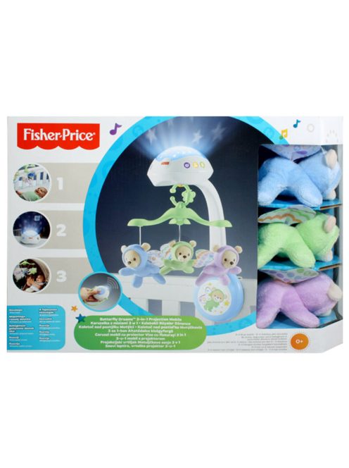 Fisher Price Butterfly Dreams 3in1 zenélő-forgó